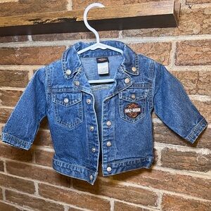 Harley-Davidson Kids Blue Denim Jacket 6-12 m